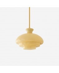 Lampada a sospensione in vetro a petalo in stile pastorale francese HL637 Lampada a sospensione in vetro a petalo in stile pastorale francese HL637