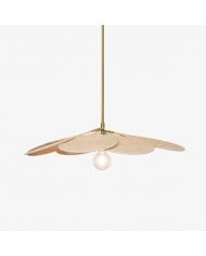 Moderne creatieve retro Wabi-Sabi-stijl stoffen houten hanglamp HL553 Moderne creatieve retro Wabi-Sabi-stijl stoffen houten hanglamp HL553