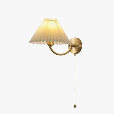 Modern Minimalist Luxury Fabric Brass Wall Lamp For Living Room HL808 Modern Minimalist Luxury Fabric Brass Wall Lamp For Living Room HL808