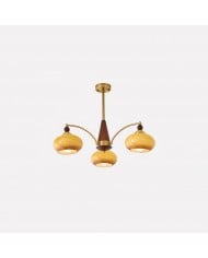 Lámpara de araña vintage Bauhaus en forma de caqui HL775