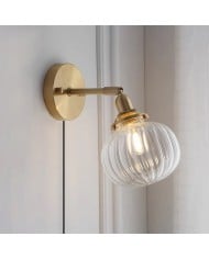 Lampada da parete moderna da lettura con spina HL773