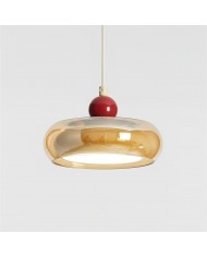 Eenvoudige witte papieren bloemenhanglamp HL431