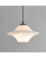 Klassieke messing albasten glazen hanglamp HL746