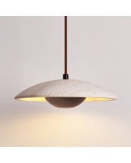 Lámpara colgante estilo Wabi-Sabi en travertino amarillo HL735 Lámpara colgante estilo Wabi-Sabi en travertino amarillo HL735