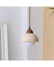 Lampe à suspension en bois de style rétro Wabi-Sabi HL396 Lampe à suspension en bois de style rétro Wabi-Sabi HL396