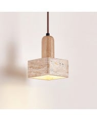 Lámpara colgante creativa de travertino estilo Wabi-Sabi HL899 Lámpara colgante creativa de travertino estilo Wabi-Sabi HL899