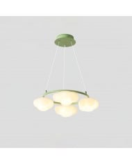 Lámpara de araña moderna minimalista de metal con múltiples cabezales HL855