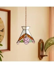 Franse blauw-witte sfeer hanglamp HL907
