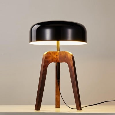 Minimalist Wood Tripod Table Lamp HL879