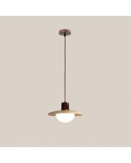 Traditionele Japanse Travertijn Houten Hanglamp HL869