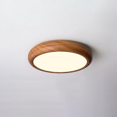Wood Grain Round Ceiling Lamp HL825