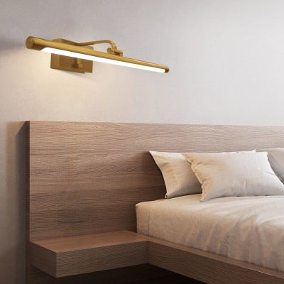 Mirror Front LED Brass Wall Lamp HL452