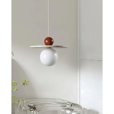 Retro Decor Cave Stone Disc Hanglamp HL956