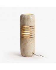 Minimalistische glazen vloerlamp in industriële stijl HL968