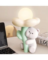 Lampada da tavolo Circus - Design a Strisce Rosse e Bianche HL1048 Lampada da tavolo Circus - Design a Strisce Rosse e Bianche HL1048