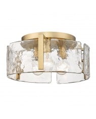 Lámpara de techo semiempotrada de vidrio con patrón grabado Flora HL978 Lámpara de techo semiempotrada de vidrio con patrón grabado Flora HL978