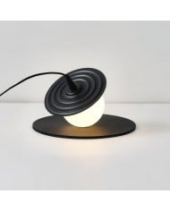 Lámpara de mesa moderna de travertino con forma de mini orbe HL963 Lámpara de mesa moderna de travertino con forma de mini orbe HL963