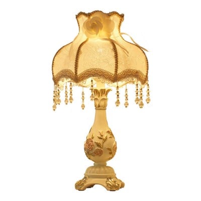 Classic European Vase Base Resin Fabric Table Lamp HL872 Classic European Vase Base Resin Fabric Table Lamp HL872