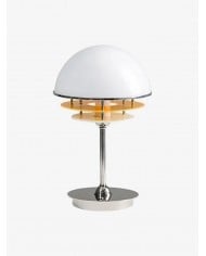 Lampe de table en verre coloré en forme de dôme – Abat-jour rétro en forme de champignon HL1095
