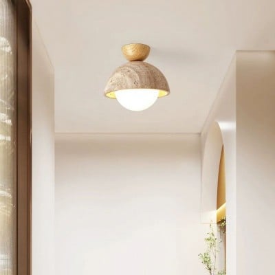 Japanese Wooden Inverted Ceiling Light HL884 Japanese Wooden Inverted Ceiling Light HL884
