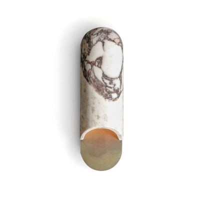 Capsule Wall Lamp - Oval Travertine And Marble Design HL1049 Capsule Wall Lamp - Oval Travertine And Marble Design HL1049