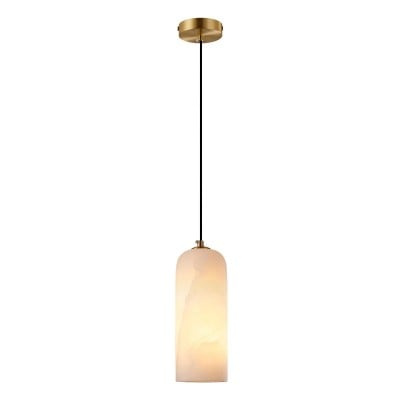 Luxe Albasten Cilinderstenen Hanglamp HL1059