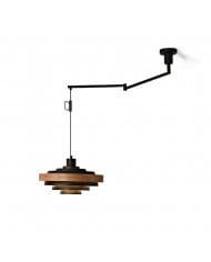 Rancho trähängande lampa med svängarm HL1086 Rancho trähängande lampa med svängarm HL1086