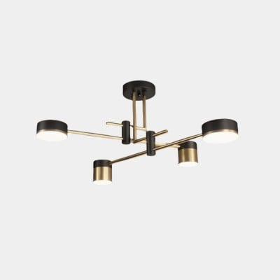 Plafonnier de luxe Spider Sputnik en métal avec disque HL1090