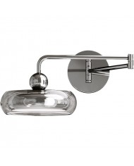 Lampada da parete tubolare moderna in metallo argentato HL1105