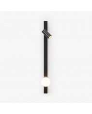 Modern svart linjär långarmad pärlvägglampa HL1122 Modern svart linjär långarmad pärlvägglampa HL1122