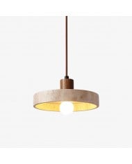 Nordic Travertine schijfvormige hanglamp HL1113 Nordic Travertine schijfvormige hanglamp HL1113