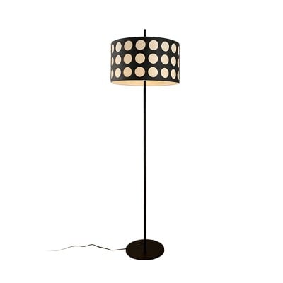 Contemporary Polka Dot Arc Fabric Floor Lamp HL1119 Contemporary Polka Dot Arc Fabric Floor Lamp HL1119
