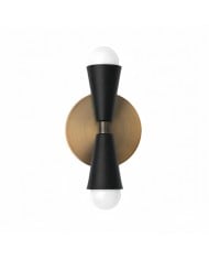 Färgglad vägglampa i glas - Modern sänglampa med dubbel sfär HL1096 Färgglad vägglampa i glas - Modern sänglampa med dubbel sfär HL1096