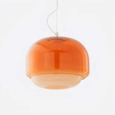 Dubbel sfärisk glashänglampa - Färgglad sovrumslampa HL1094 Dubbel sfärisk glashänglampa - Färgglad sovrumslampa HL1094