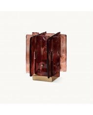 Lampe de table en forme de bloc de construction ambre HL1196