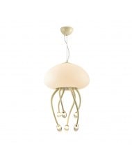 Suspension en cristal et cuivre HL1130