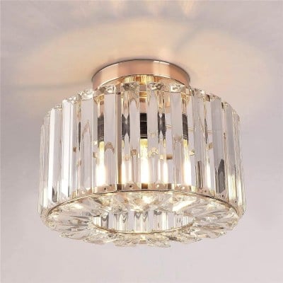 Elegant Crystal Flush Mount Ceiling Light HL1257