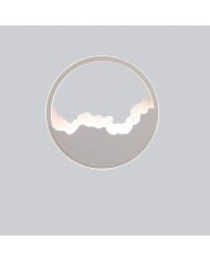 WaveGlow - Modern oval LED wall Light made of iron with a refined wave design HL1212