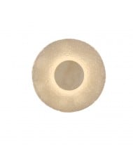 Minimalistische LED-wandlamp voor buiten van travertijnsteen HL1278