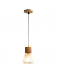 Lampa wisząca Horo z mosiężną ramą HL1210