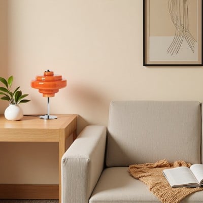 Bauhaus Multi-Layer Tafellamp - Kleurrijke Glazen Bedlamp HL1333