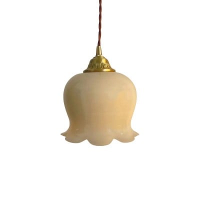 Retro Crème Lily Flower Hanglamp HL302 Retro Crème Lily Flower Hanglamp HL302