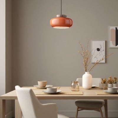 Medieval Bauhaus Disc Orb Maracanã Pendant Light HL1018 Medieval Bauhaus Disc Orb Maracanã Pendant Light HL1018