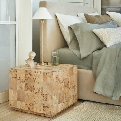 Lampy stołowe i podłogowe Diora – abażur lniany, nowoczesny, liniowy styl, wyrafinowany akcent HL1474