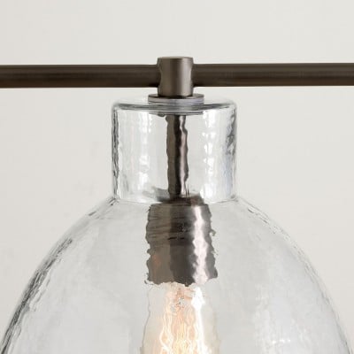 Glavira Recycled Glass Linear Chandelier - Elegant Modern Lighting HL1542 Glavira Recycled Glass Linear Chandelier - Elegant Modern Lighting HL1542