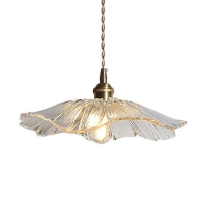 suspension en verre de lotus