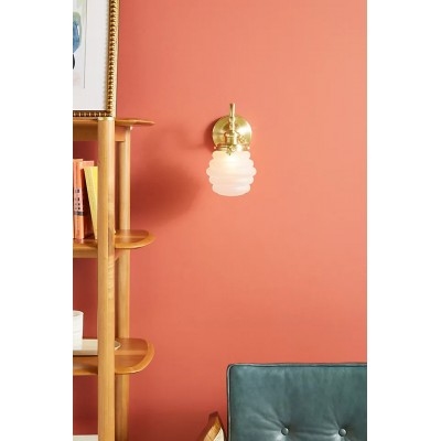 Applique murale de salle de bain Capigia en verre et métal - Luminaire de salle de bain moderne au style élégant HL1393