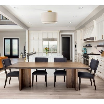 Lampy sufitowe Dumora z abażurem materiałowym w kształcie bębna – dwuwarstwowe, w stylu rustykalnym HL1530