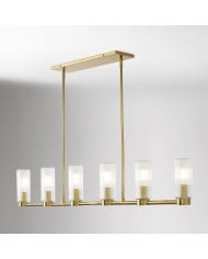 Lustre en verre cannelé Rivora – Design élégant et durable HL1555