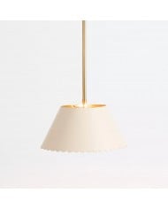 Foldray Leather Pendant - Scallop Warm Light for Bedroom & Hallway HL1392